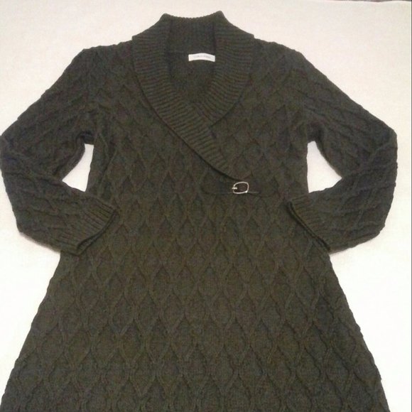 Calvin Klein Dresses & Skirts - Calvin Klein Cable Knit Sweater Dress